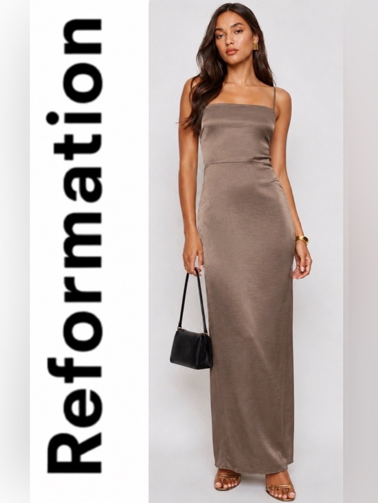 Reformation Dresses & Skirts - Reformation Frankie Gold Dress- size 8